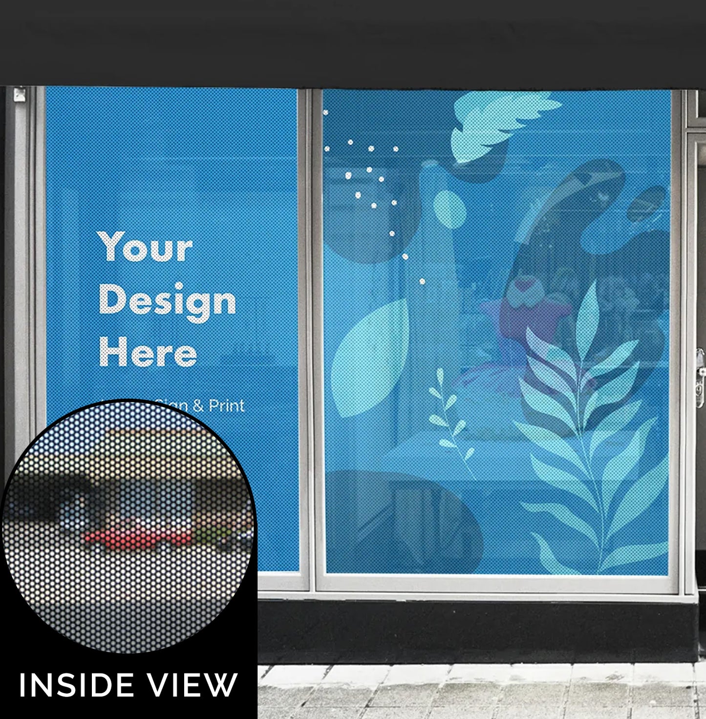 Perforated Window Vinyl